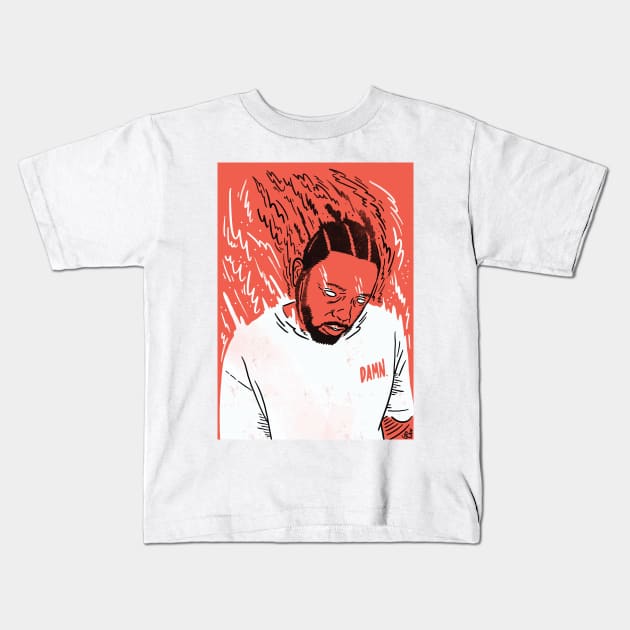 Kendrick DAMN Kids T-Shirt by geolaw